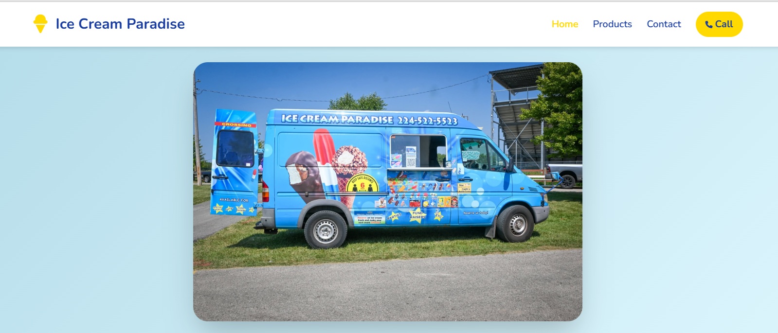 Icecream-truck-website